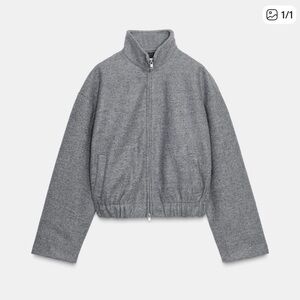 NWT Zara Soft Bomber Jacket Size S